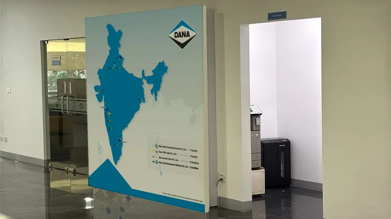 Dana: Office facility map wall